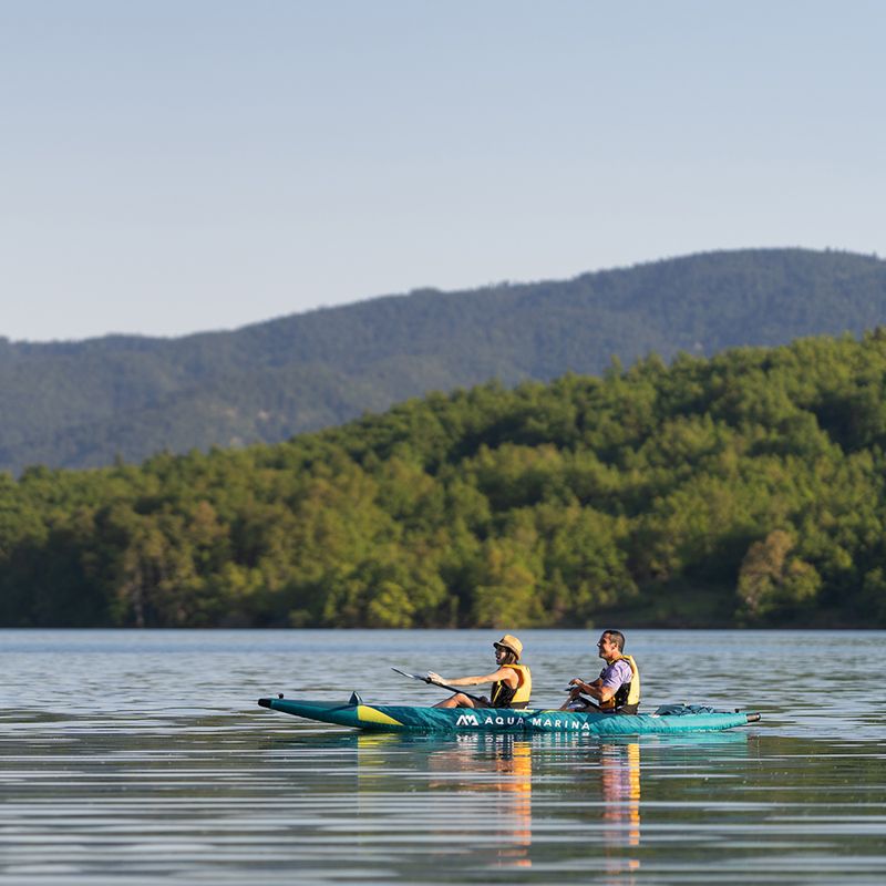 Надувна байдарка 2-х місна 13’6″ Aqua Marina Versatile/ Whitewater Kayak синя Steam-412 14