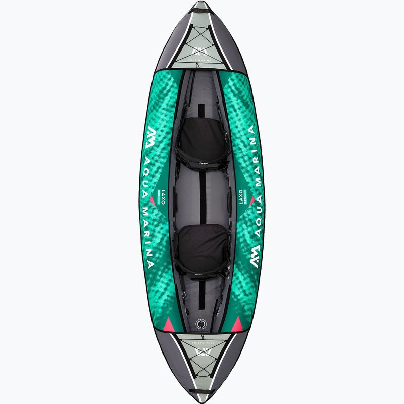 Надувна байдарка 2-х місна 10’6″ Aqua Marina Recreational Kayak зелена Laxo-320 2