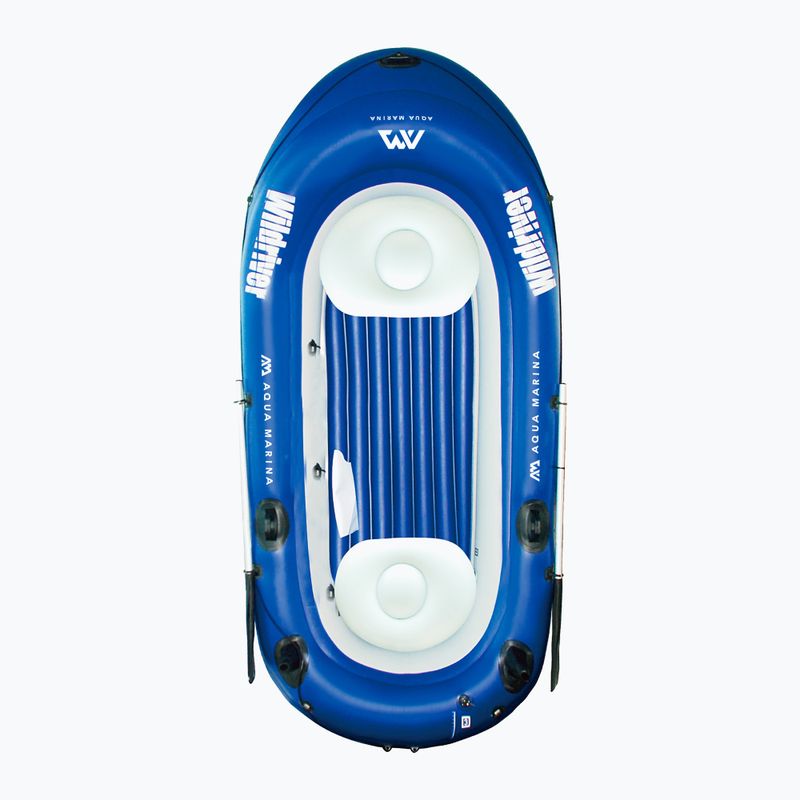Aqua Marina Wildriver синій 3-місний понтон з мотором