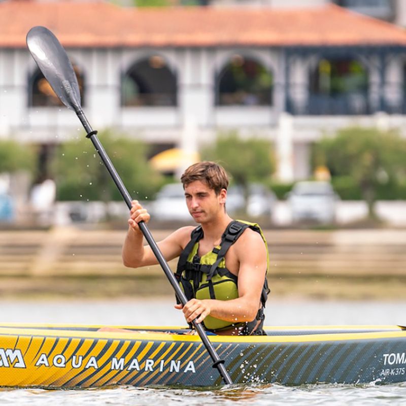 Надувна байдарка 1-місна 12’4″ Aqua Marina Tomahawk сіра Air-K 375 11