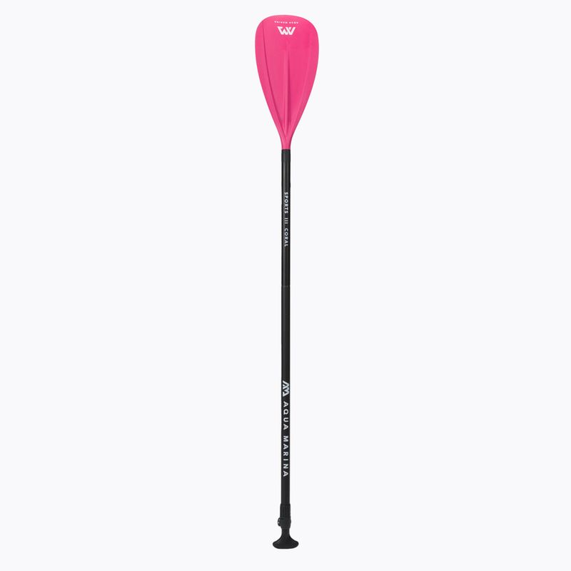 Весло для SUP з 3 частин Aqua Marina SPORTS III CORAL чорно-рожеве B0303624 3