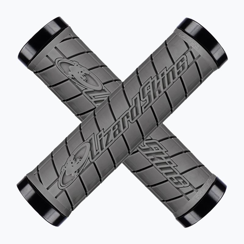 Ручки керма Lizard Skins Dual-Clamp Logo graphite