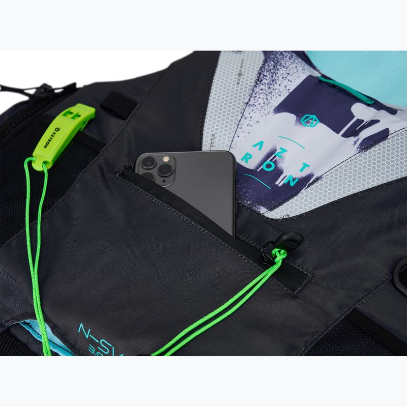 Жилет страхувальний чоловічий Aztron N-SV 3.0 Nylon puzzle grey/mint 11