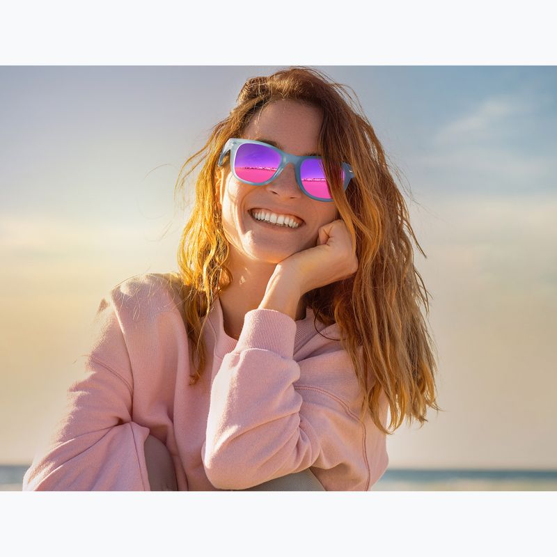 Окуляри сонцезахисні Aztron Dream crystal blue gloss/polarized light pink mirror/brown 7