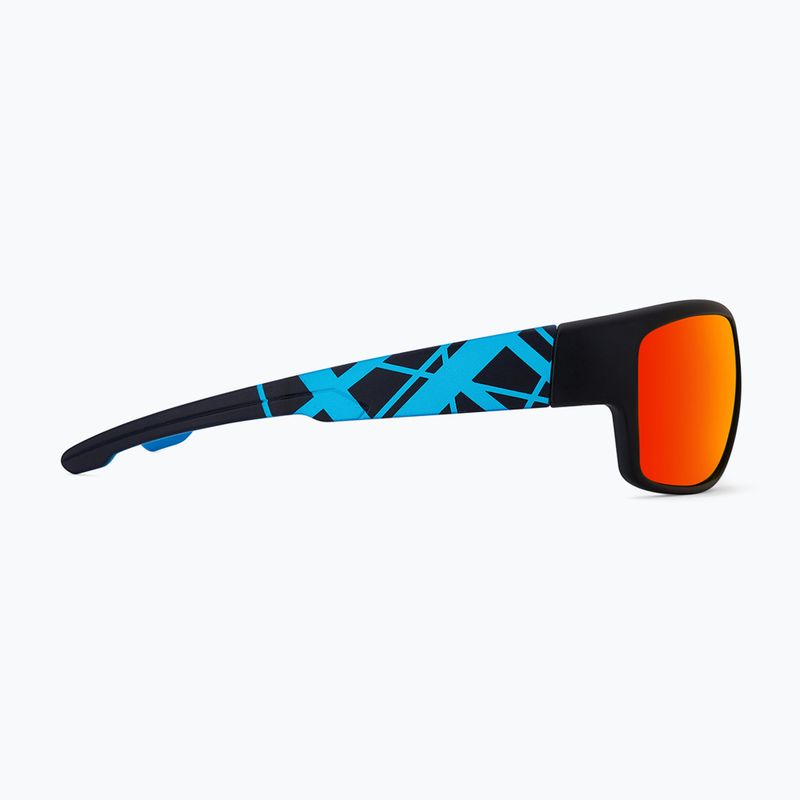 Окуляри сонцезахисні Aztron Avatar-X2 matt black/gloss blue/polarized sahara red mirror/brown 5