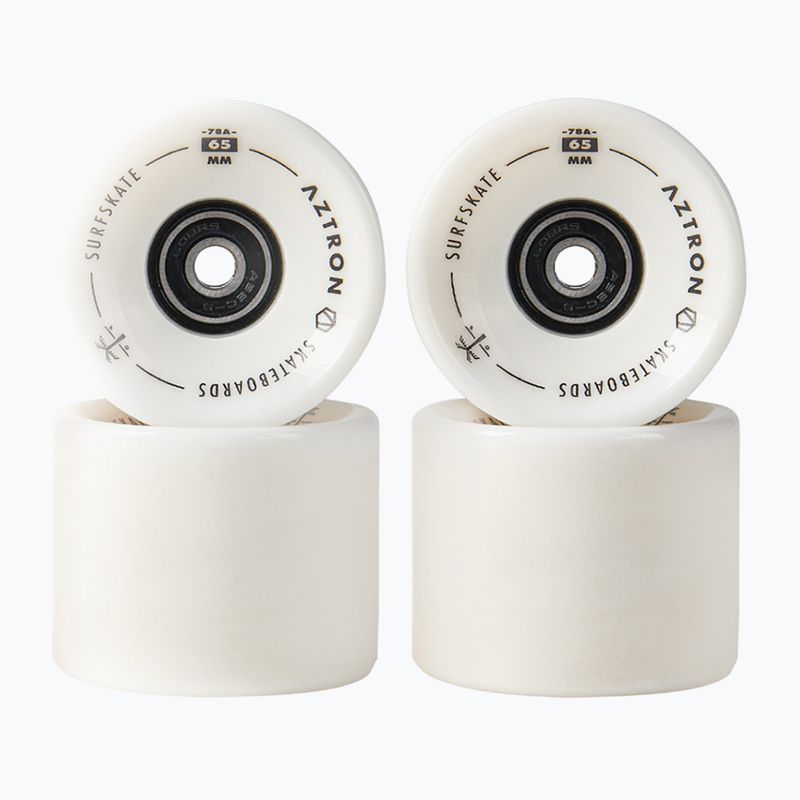 Колеса для скейту  Aztron Surfskate 65 мм / 78A 4 шт. bright white