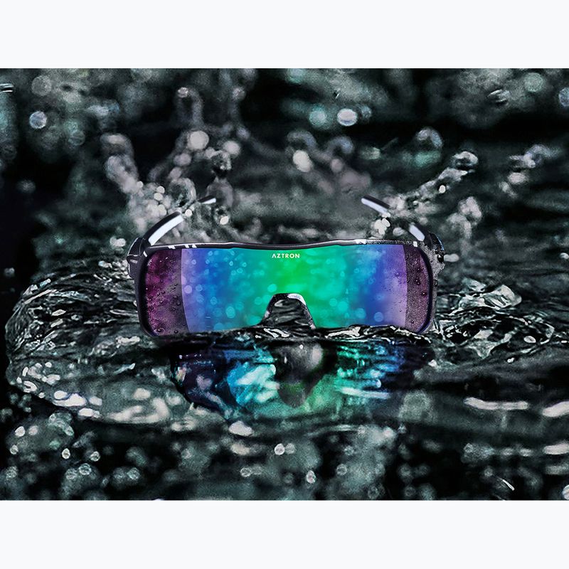 Окуляри сонцезахисні Aztron Thunder metalblack/white/polarizedgreen/twilightmirr/grey 6