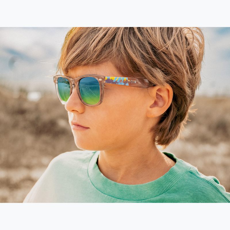 Окуляри сонцезахисні дитячі Aztron Solar ice grey/graffiti/polarized blue/yellow mirror/grey. 13