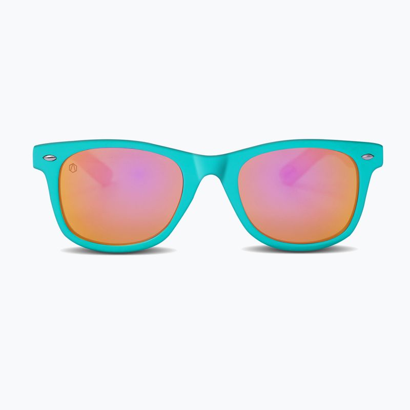 Окуляри сонцезахисні дитячі Aztron Candy candy pink/twisty/polarized rainbow pink mir/grey. 2