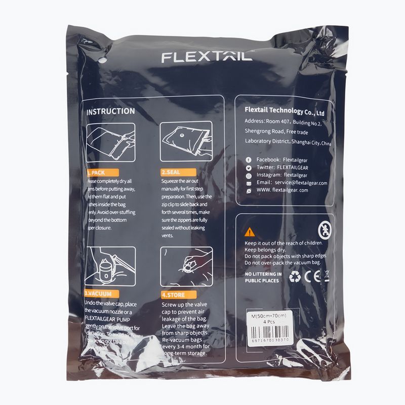 Набір вакумних мішків Flextail Vacuum 4pack M clear 2