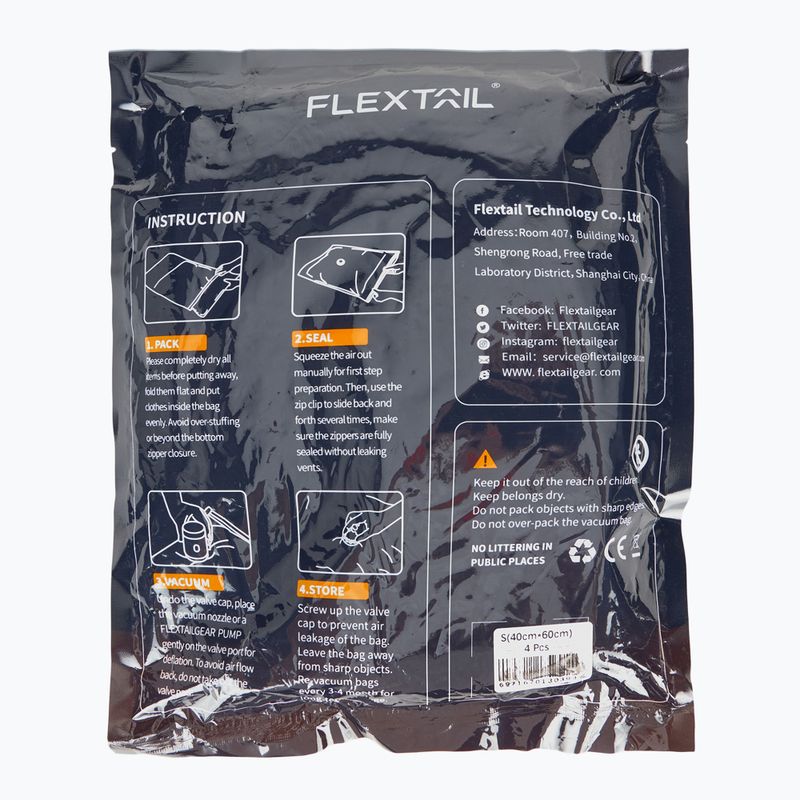 Набір вакумних мішків Flextail Vacuum 4pack S clear 2