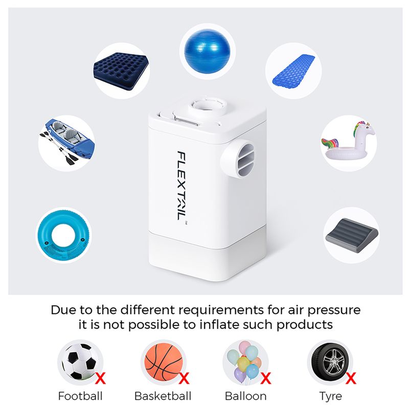 Насос електричний Flextail Max Pump 2 Plus white 6