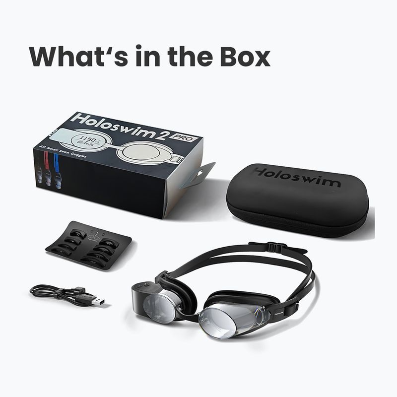 Окуляри для плавання Holoswim 2 Pro AR Smart deep sky black 10