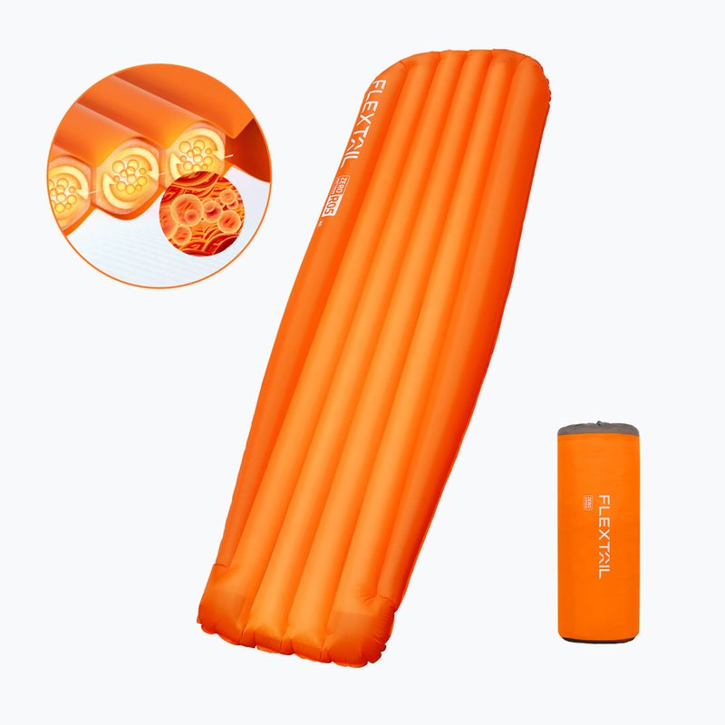 Матрац надувний Flextail Zero R05 Mummy orange 2