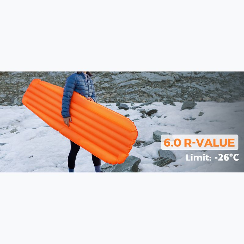 Матрац надувний Flextail Zero R05 Mummy orange 9