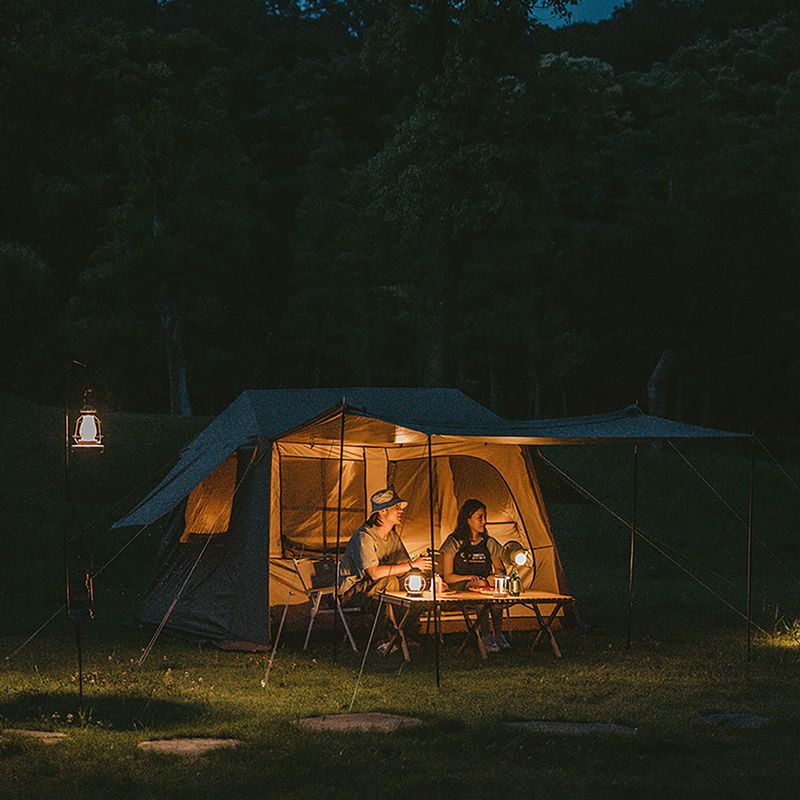 Намет Naturehike Village 6.0 коричневий на 4 особи 9