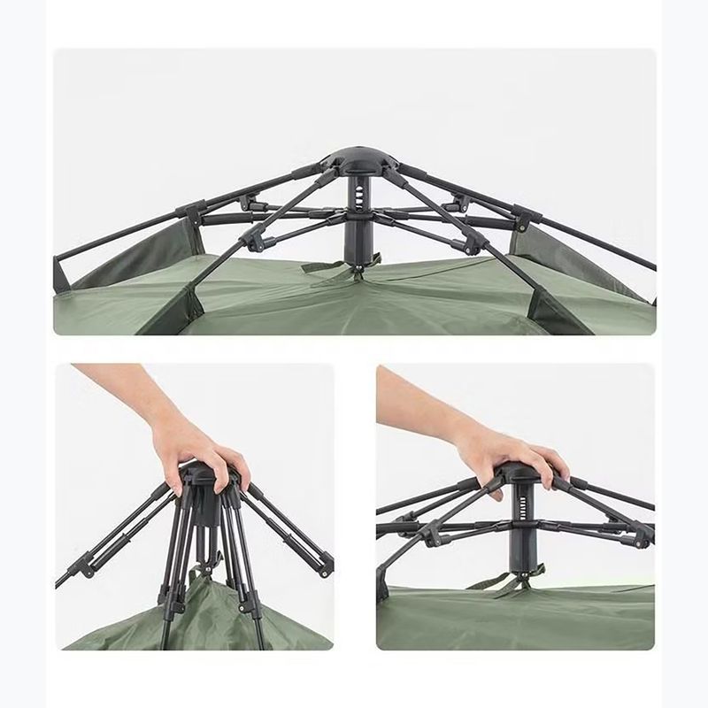 Намет кемпінговий тримісний Naturehike Pop-Up 3 Automatic forest green 4