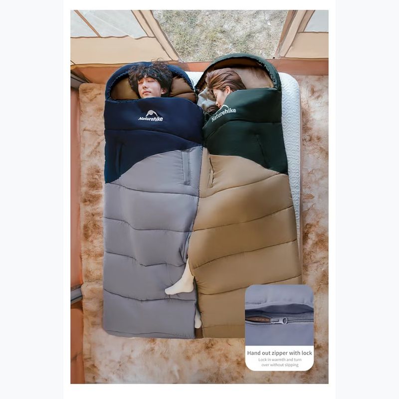 Спальний мішок Naturehike U250 Sunny Day Left navy blue 3