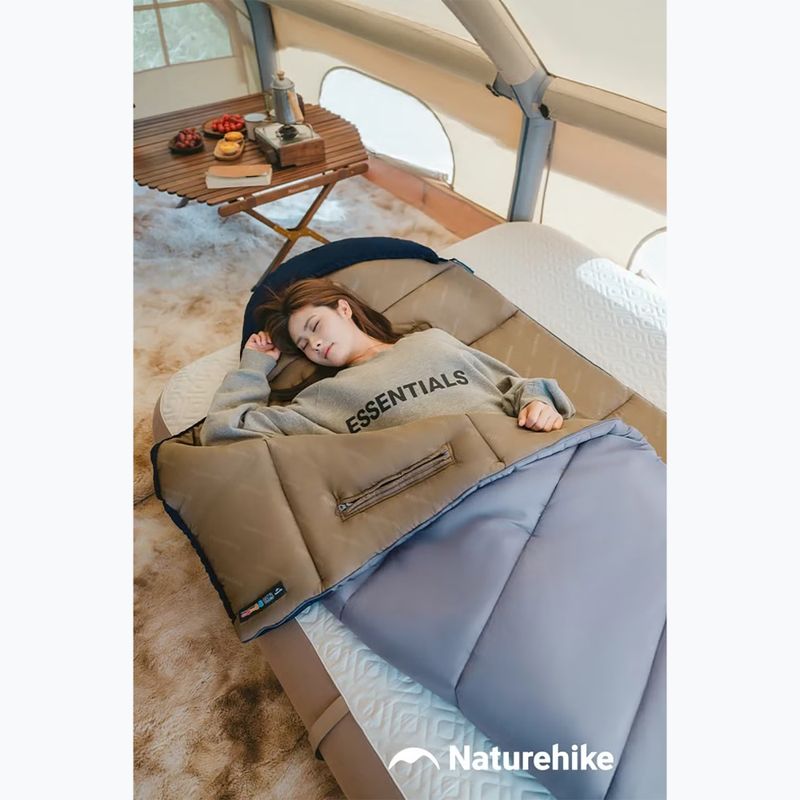 Спальний мішок Naturehike U250 Sunny Day Left navy blue 4