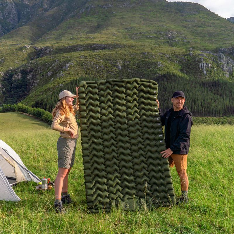 Надувний килимок Naturehike Double FC01 army green 3