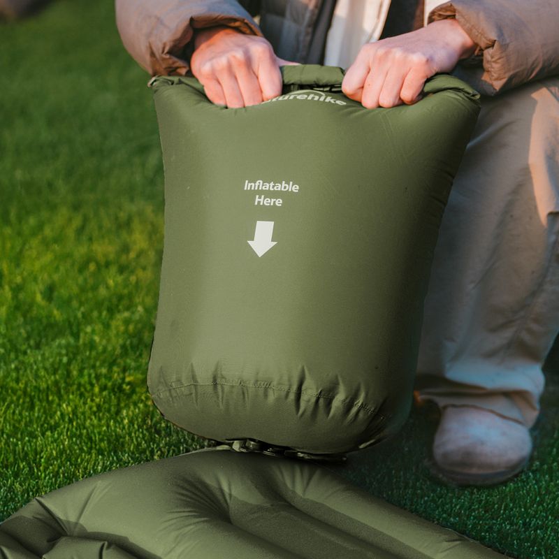 Надувний килимок Naturehike Double FC01 army green 7