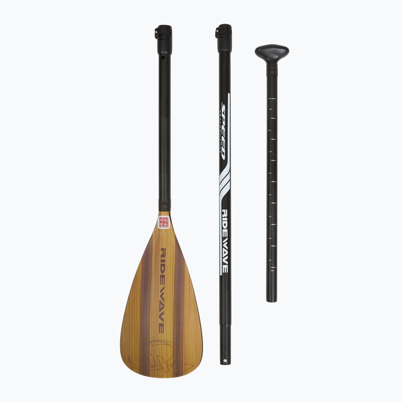Весло SUP 3-компонентне RIDEWAVE Kun Bamboo 3
