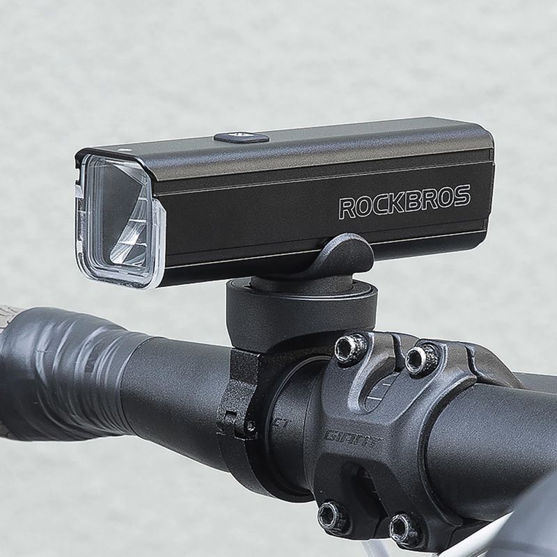 Ліхтарик велосипедний передній Rockbros 24610002001 Front Light 1000 Lumen black 8