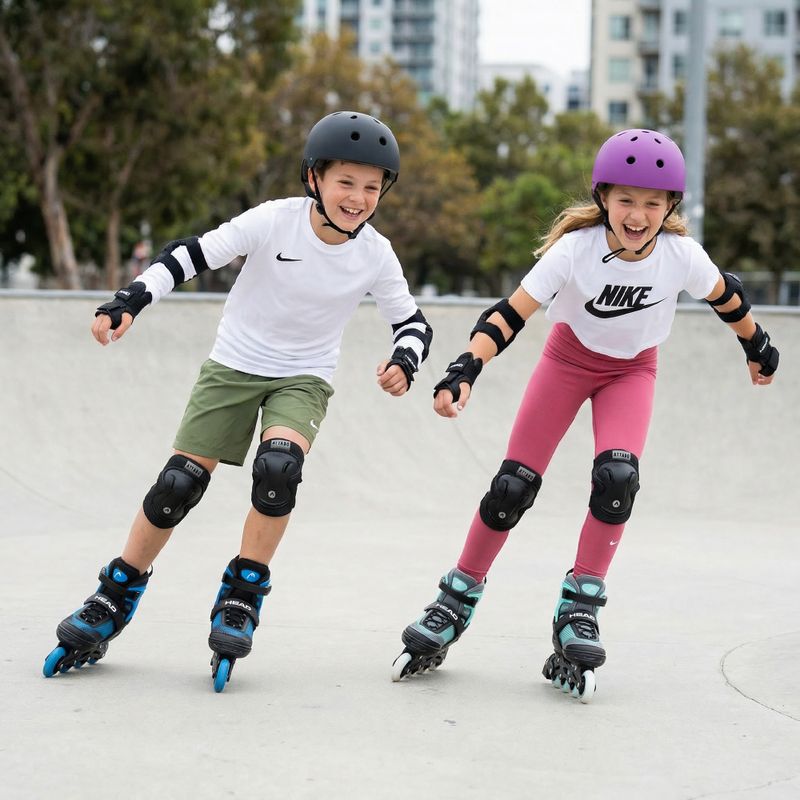 Łyżworolki dziecięce HEAD Galaxy 2w1 turkusowy 4