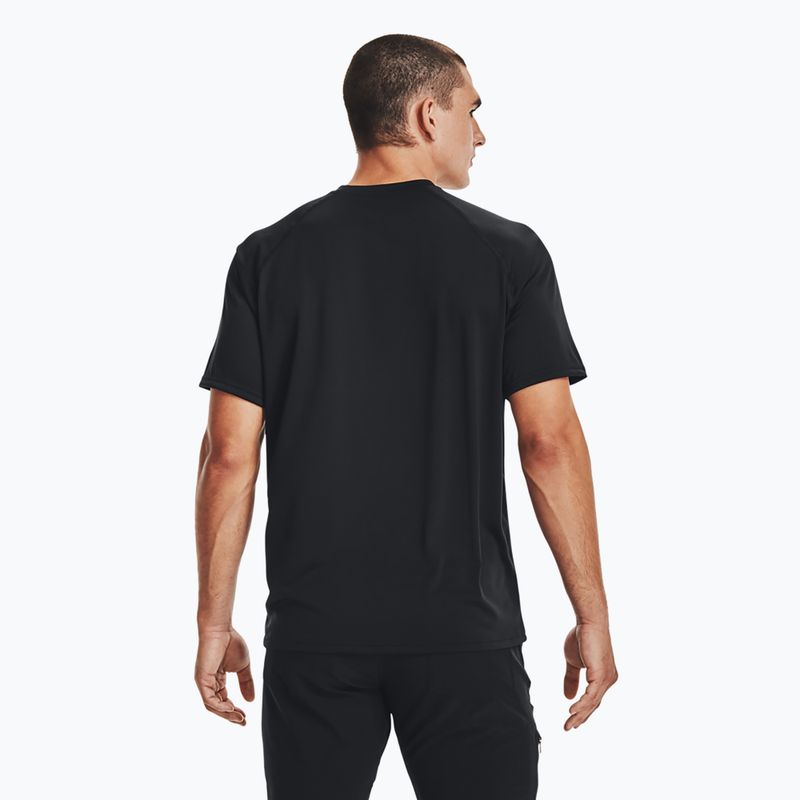 Чоловіча морська футболка Under Armour Tactical Tech чорного кольору/прозора 3