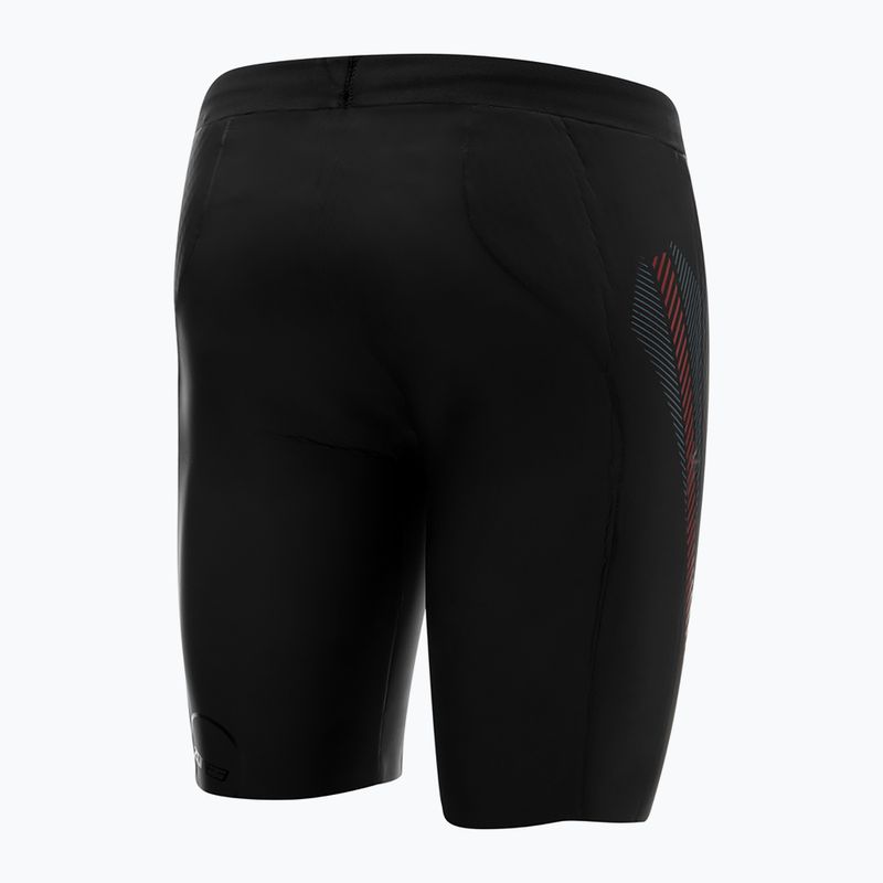 Шорти неопренові чоловічі ZONE3 Buoyancy Premium Aerodome Elite 5/3 мм black/red 2