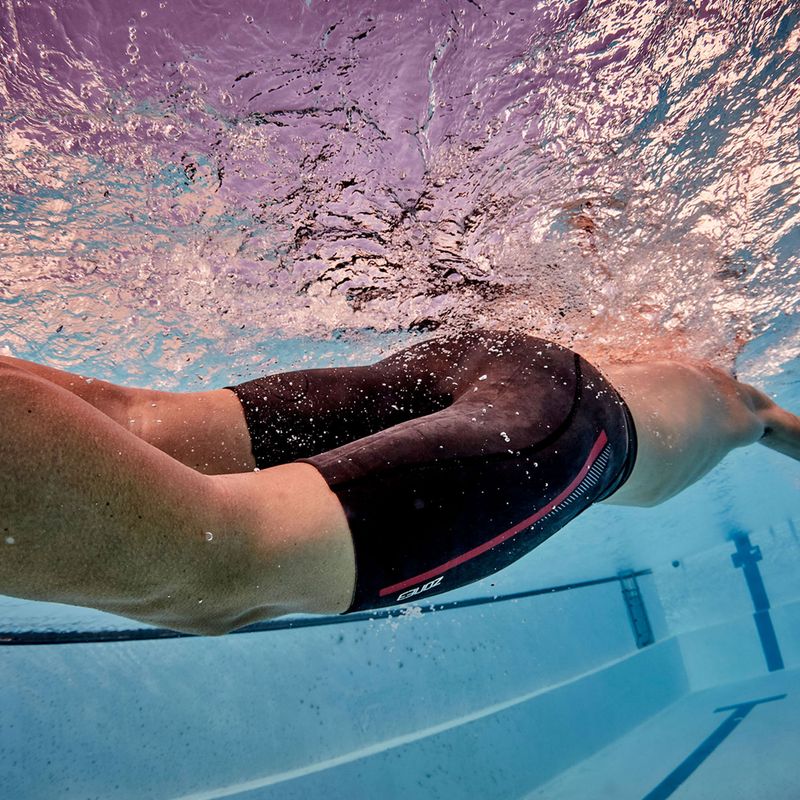 Шорти неопренові чоловічі ZONE3 Buoyancy Premium Aerodome Elite 5/3 мм black/red 4