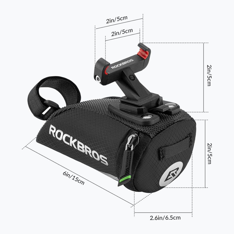 Сумка велосипедна під сідло Rockbros C28 0,2 л black 2