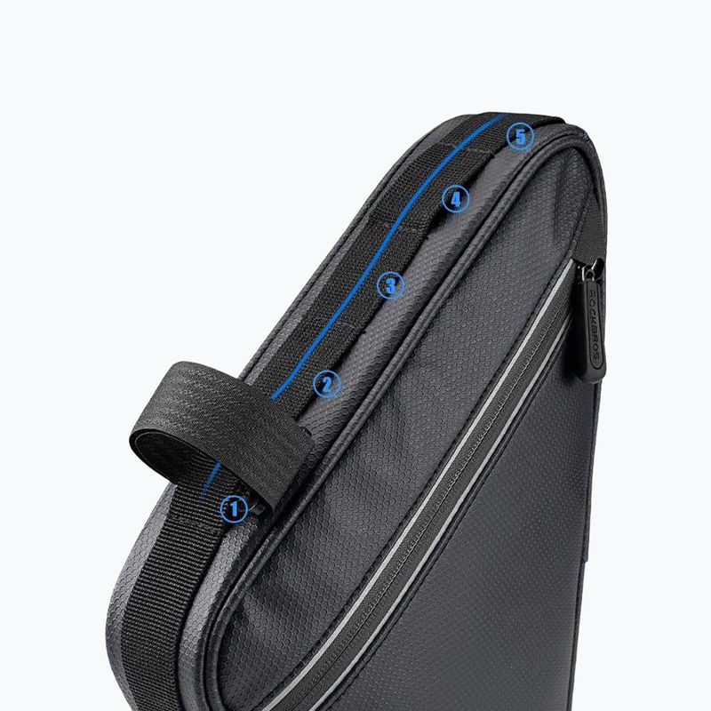 Сумка велосипедна на раму Rockbros B39-2 1,5 л black 7