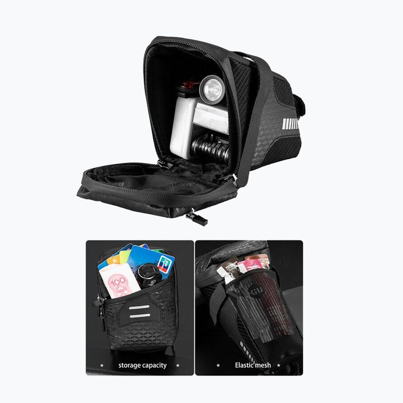 Сумка велосипедна під сідло Rockbros C29 1,5 л black 3