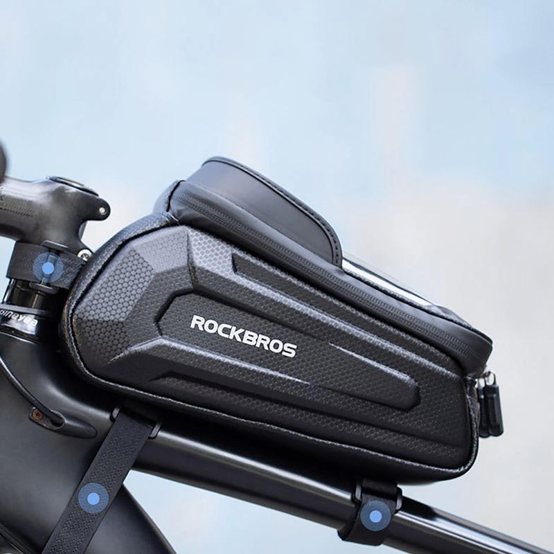 Сумка велосипедна на раму Rockbros B68-1 1,5 л black 3