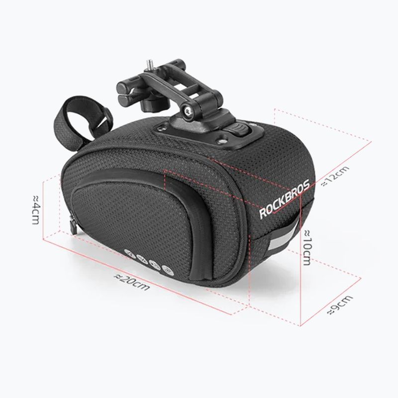 Сумка велосипедна під сідло Rockbros C40 1,2 л black 2