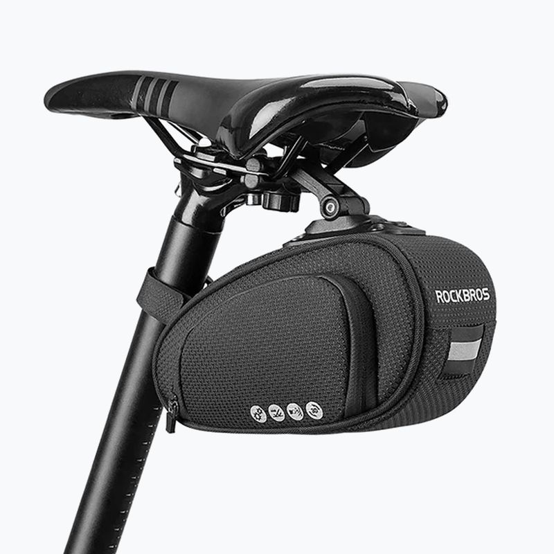 Сумка велосипедна під сідло Rockbros C40 1,2 л black 6