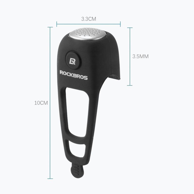 Дзвінок велосипедний Rockbros CB1709 black 2