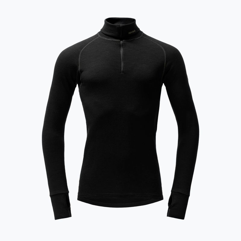Кофта термоактивна чоловіча Devold Expedition Merino 235 Zip Neck black 5
