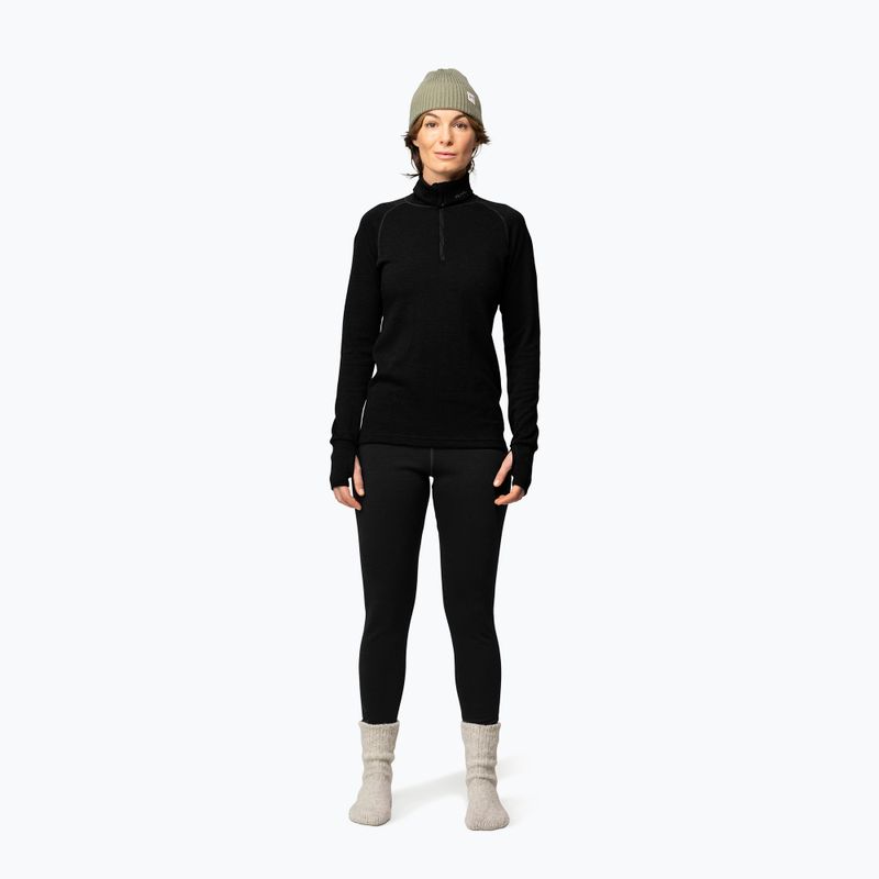 Кофта термоактивна жіноча Devold Expedition Merino 235 Zip Neck black 2