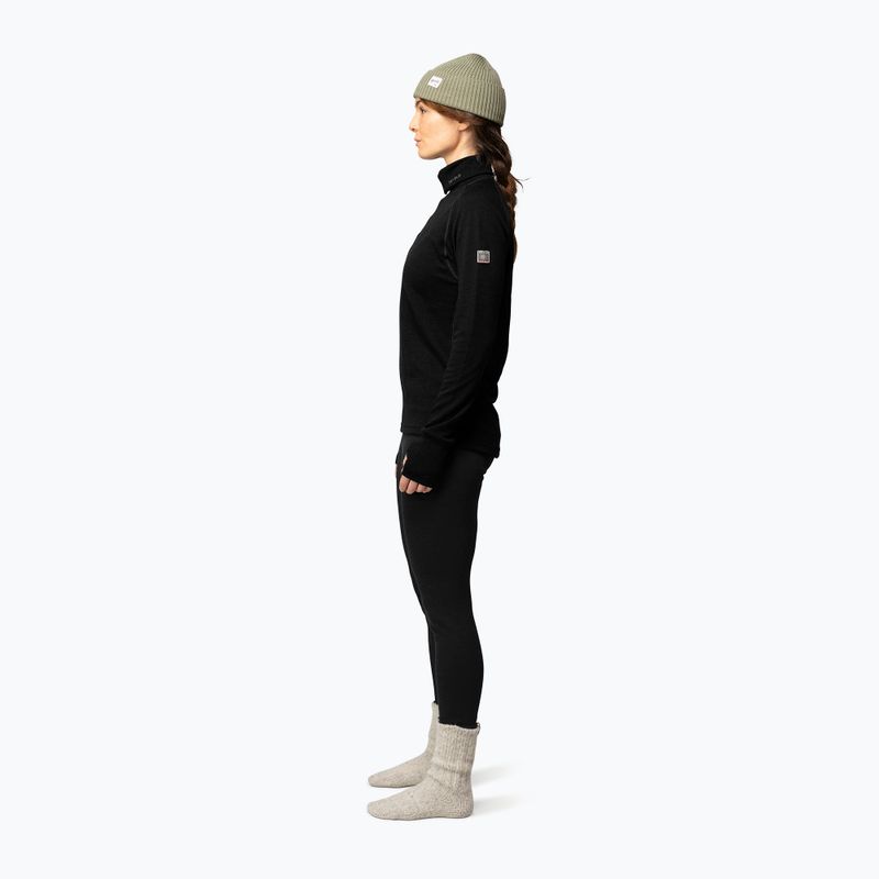 Кофта термоактивна жіноча Devold Expedition Merino 235 Zip Neck black 4