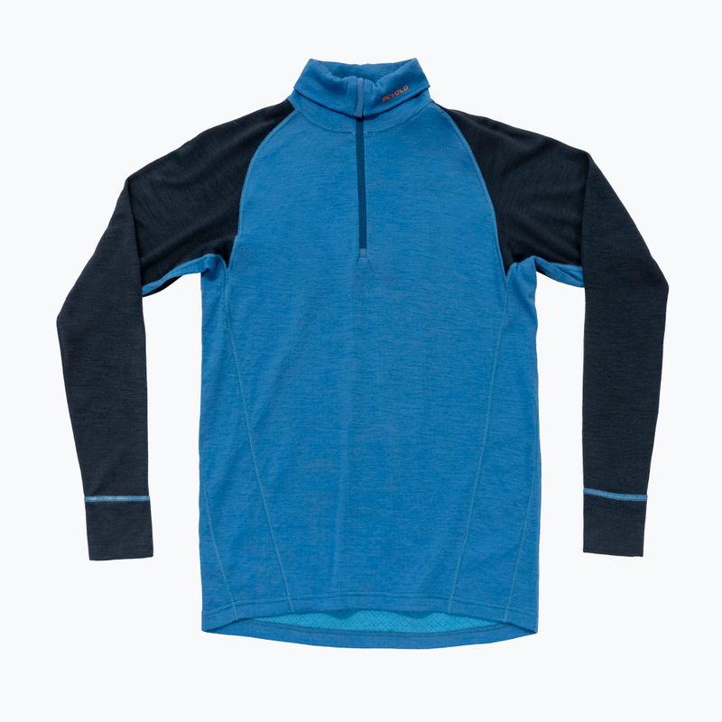 Кофта термоактивна чоловіча Devold Duo Active Merino 205 Zip Neck blue/ink 5