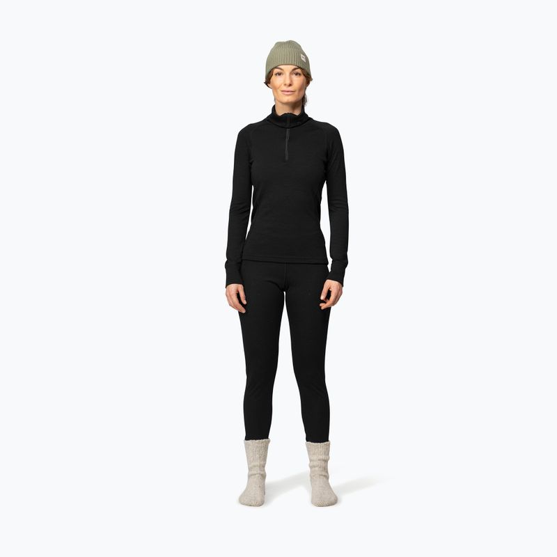Кофта термоактивна жіноча Devold Duo Active Merino 205 Zip Neck black 2