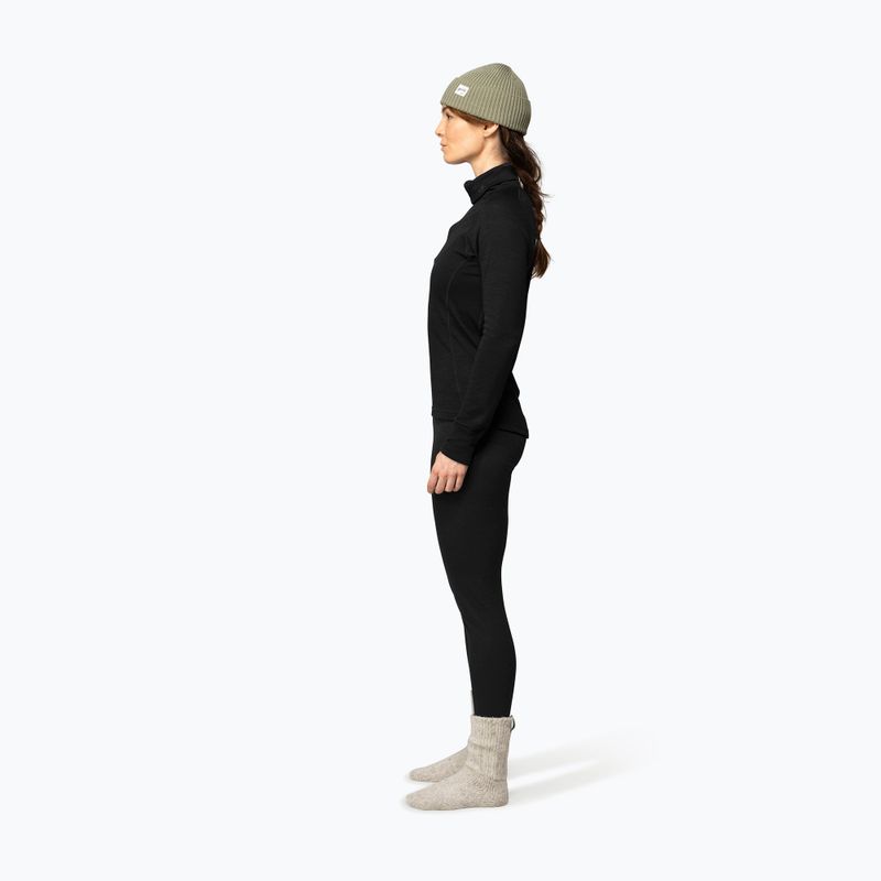 Кофта термоактивна жіноча Devold Duo Active Merino 205 Zip Neck black 4