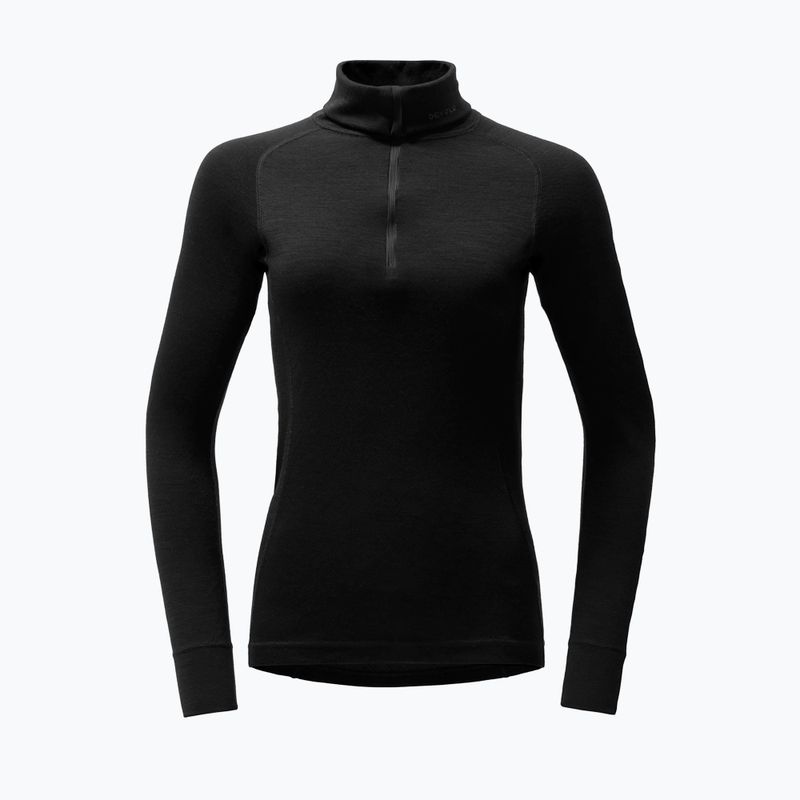 Кофта термоактивна жіноча Devold Duo Active Merino 205 Zip Neck black 5