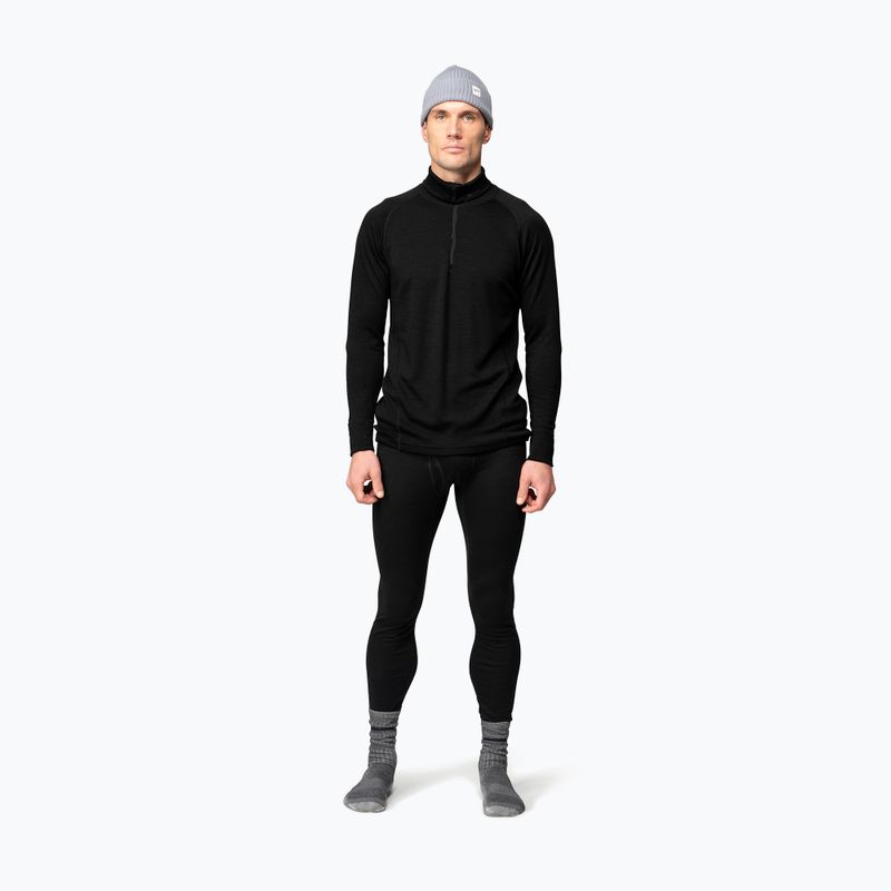 Кофта термоактивна чоловіча Devold Duo Active Merino 205 Zip Neck black 2