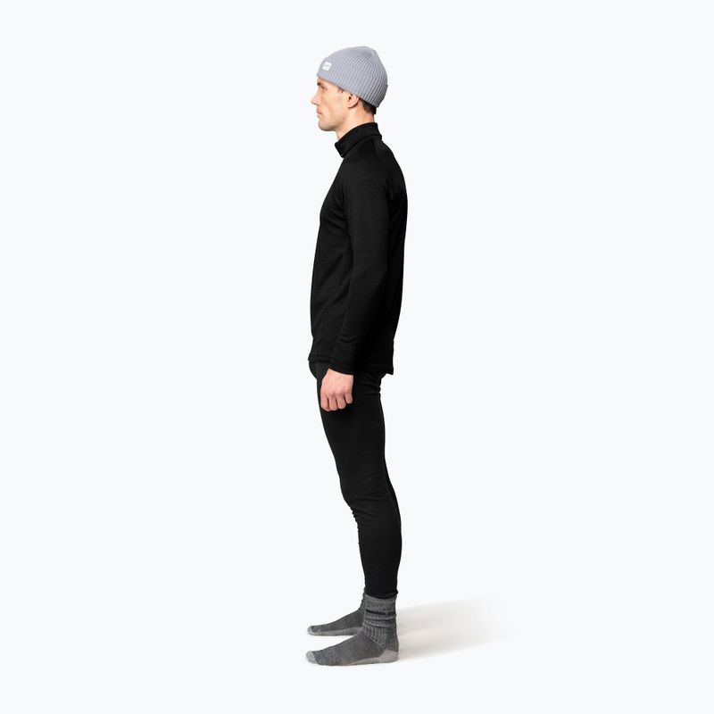 Кофта термоактивна чоловіча Devold Duo Active Merino 205 Zip Neck black 4