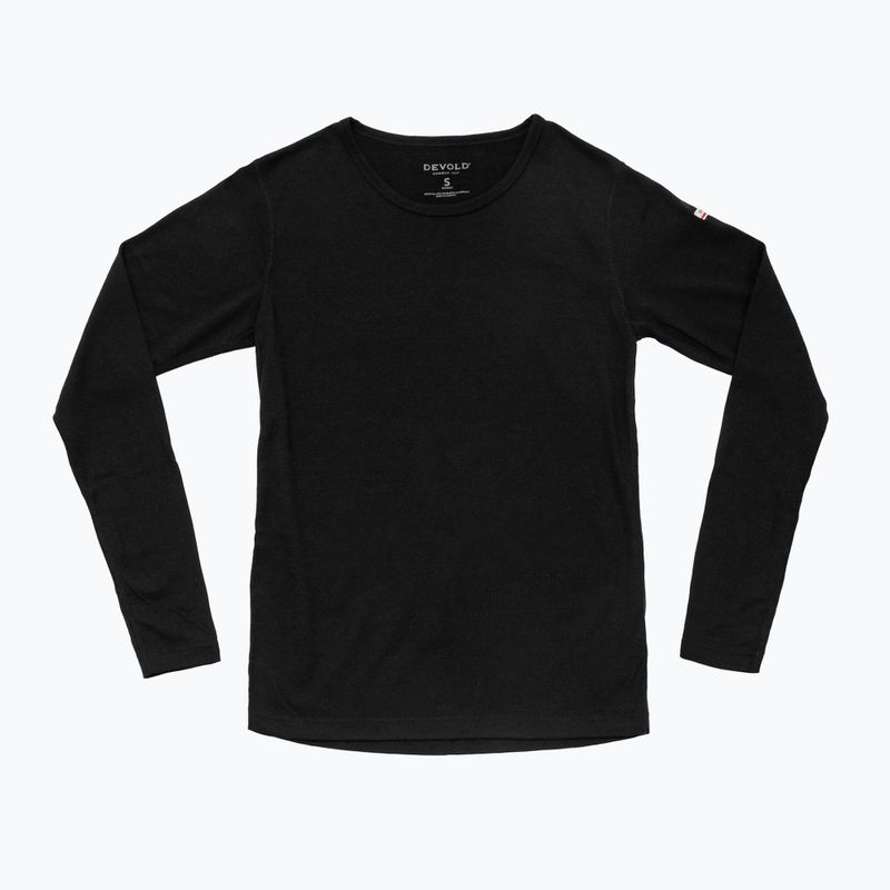 Кофта термоактивна жіноча Devold Breeze Plus Merino 200 black 5