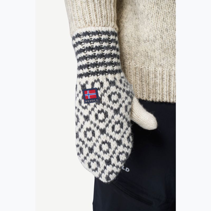 Рукавички Devold Svalbard Wool Mitten offwhite/anthracite 2