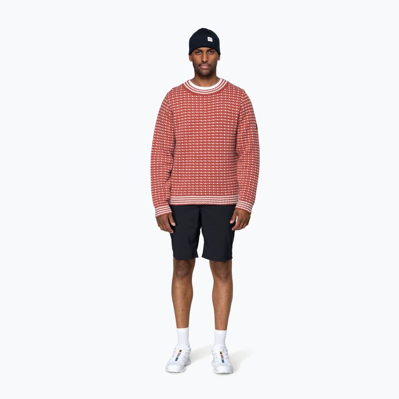 Светр Devold Islender Refined marsala/offwhite 5